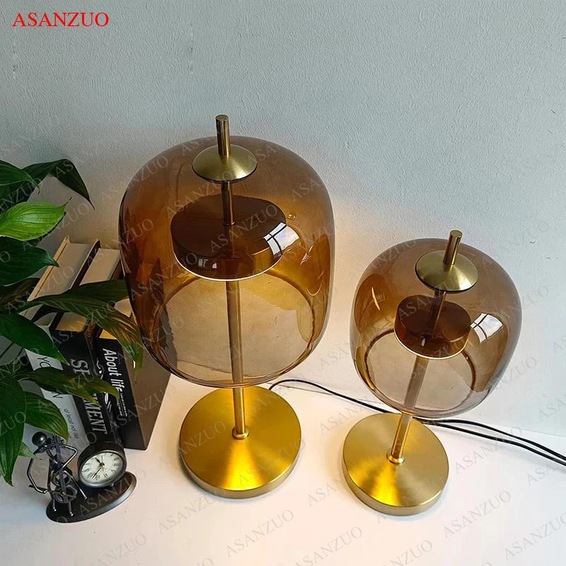 Nordic Glass Table Lamps LED