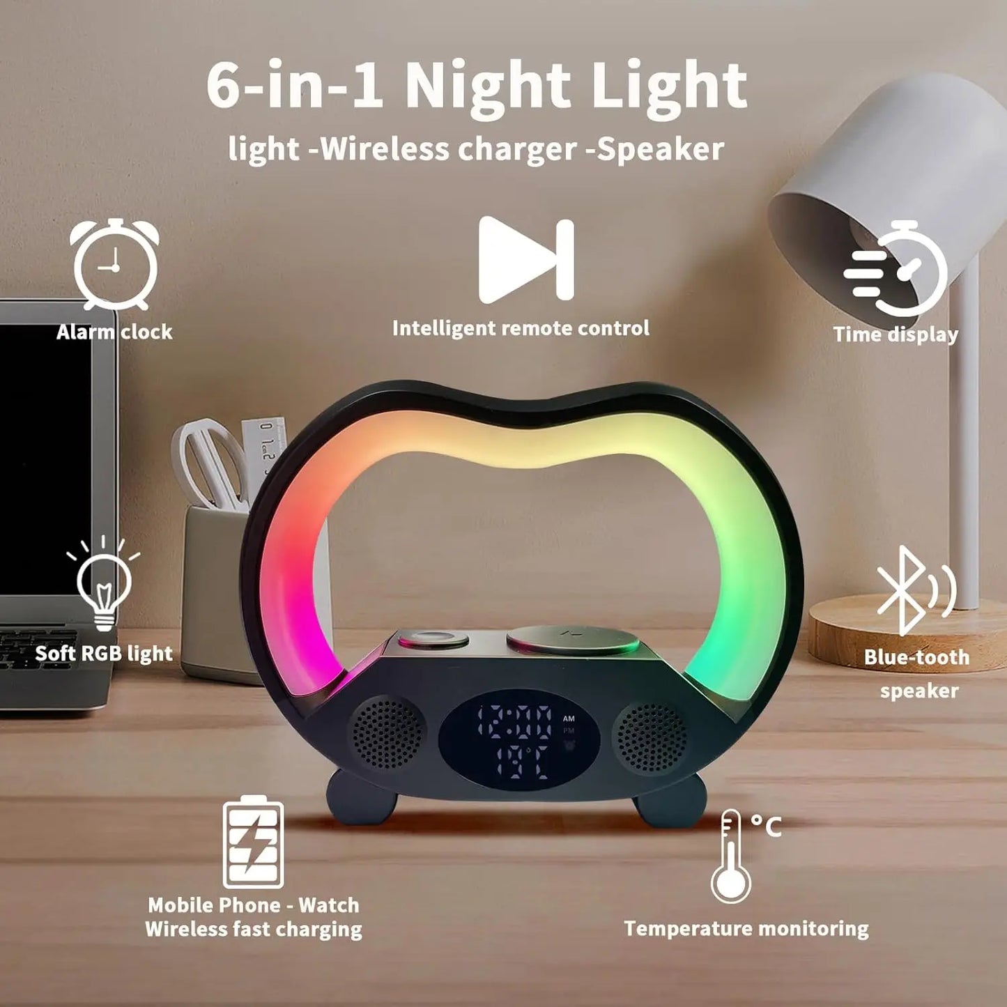 Decorative Light with Wireless Charging