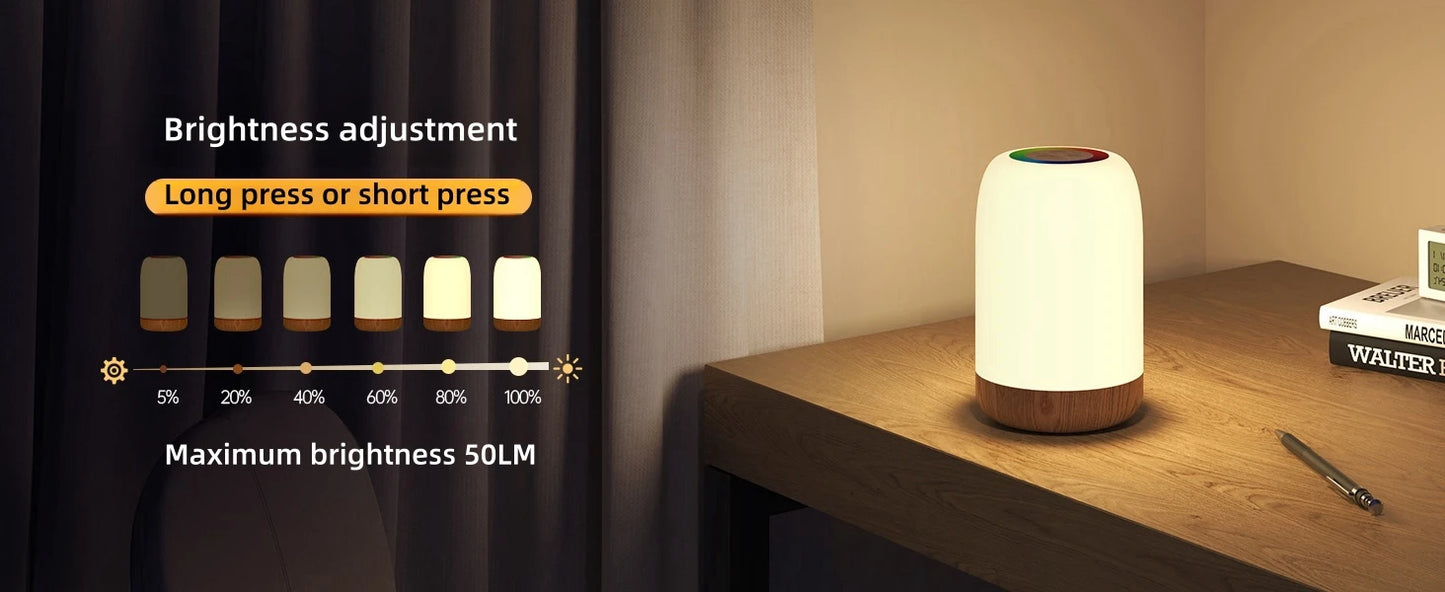 Bedside lamp - touch dimmable - rechargeable