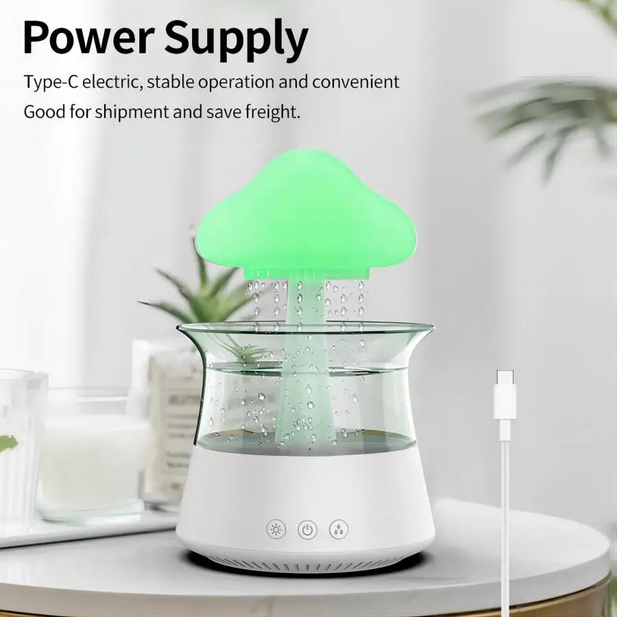 Aromatherapy - Colorful Lamp - Relax Cloud Rain Diffuser