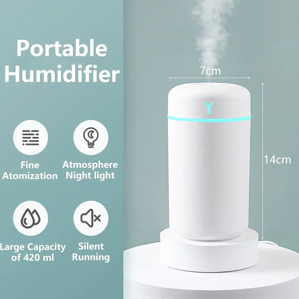 Portable Air Humidifier Essential Aroma Oil