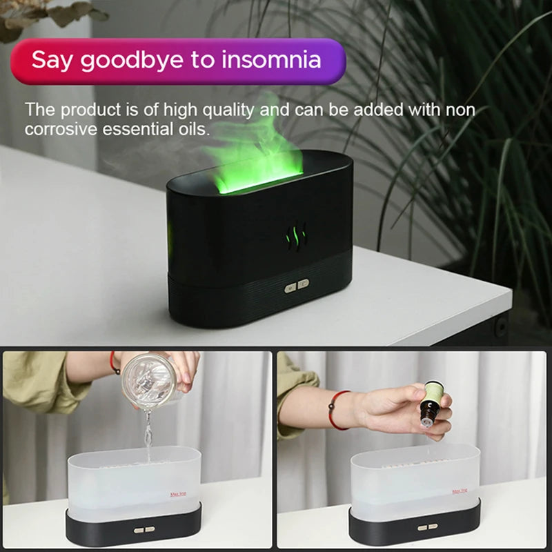 Aromatic Diffuser || RGB Flame || Essential Oil || D4
