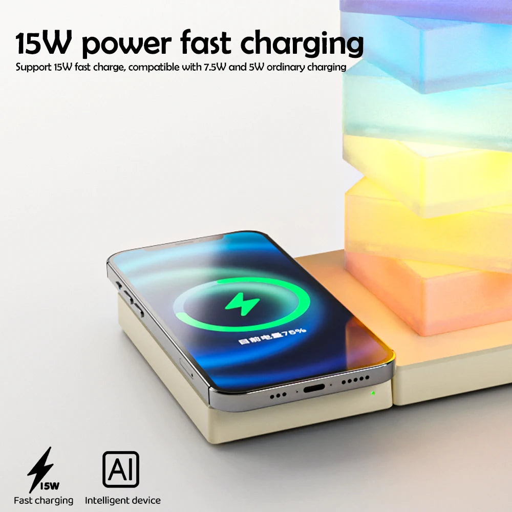 RGB DIY Desk Lamp with Wireless Charger