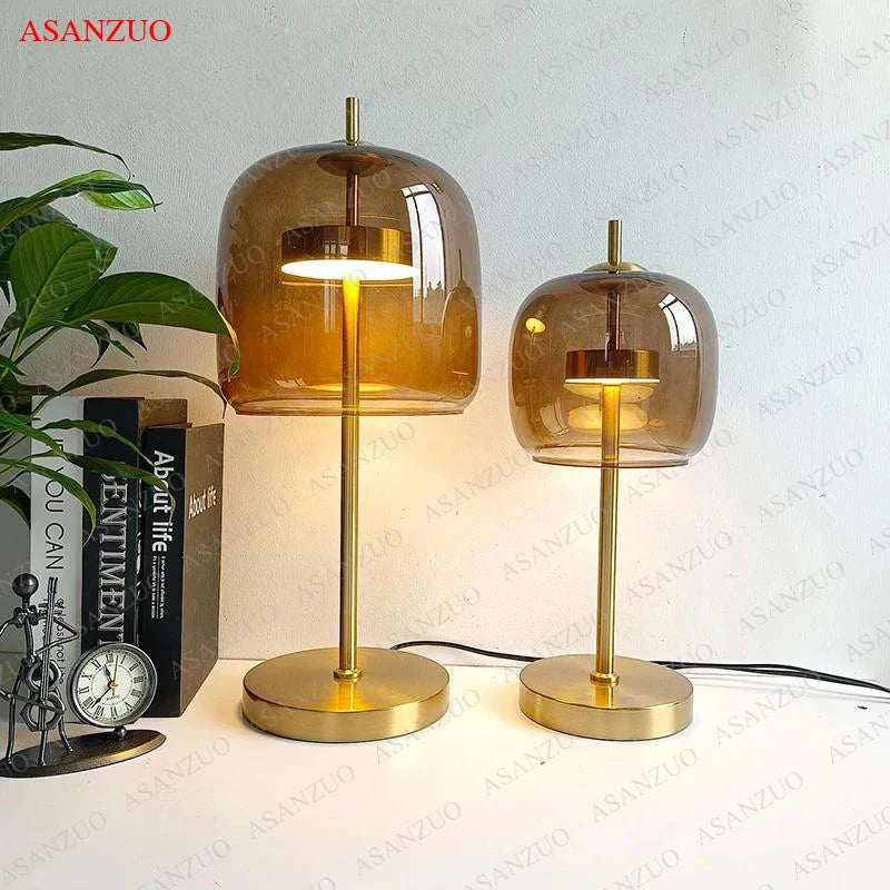 Nordic Glass Table Lamps LED