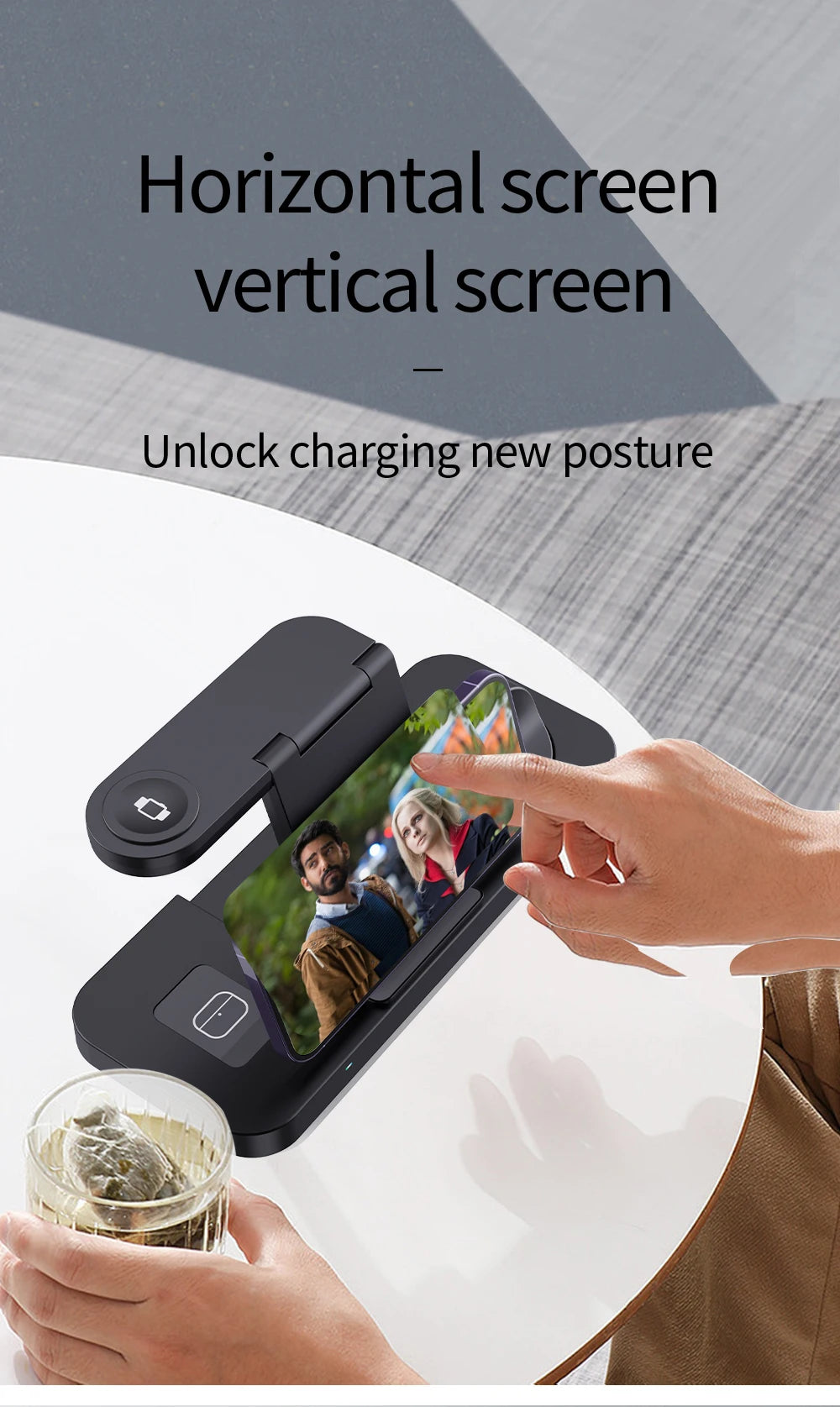 Foldable 6 In 1 Wireless Charger For Samsung