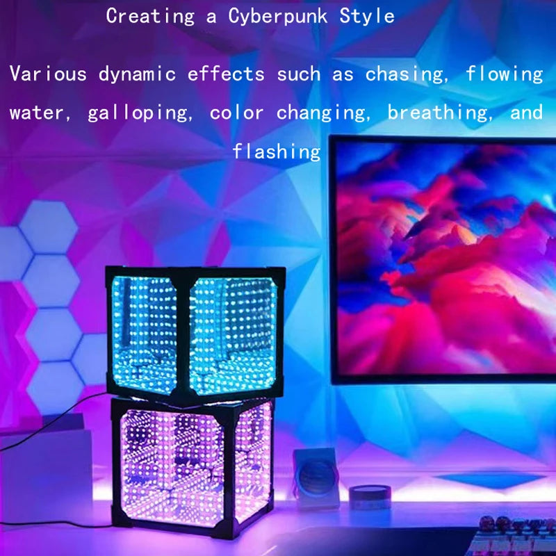 3D Cube Decoration Night Light