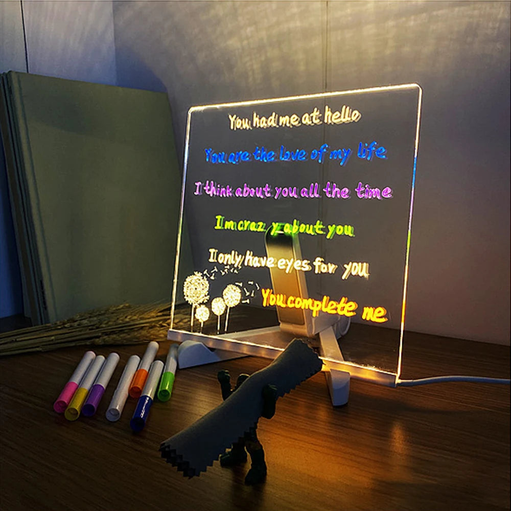 LED Message Note Board Decorative Light