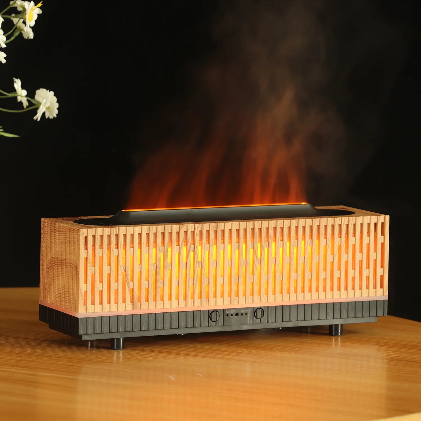 2024 New Fireplace Flame Humidifier - Simulated Flame Aromatherapy Machine