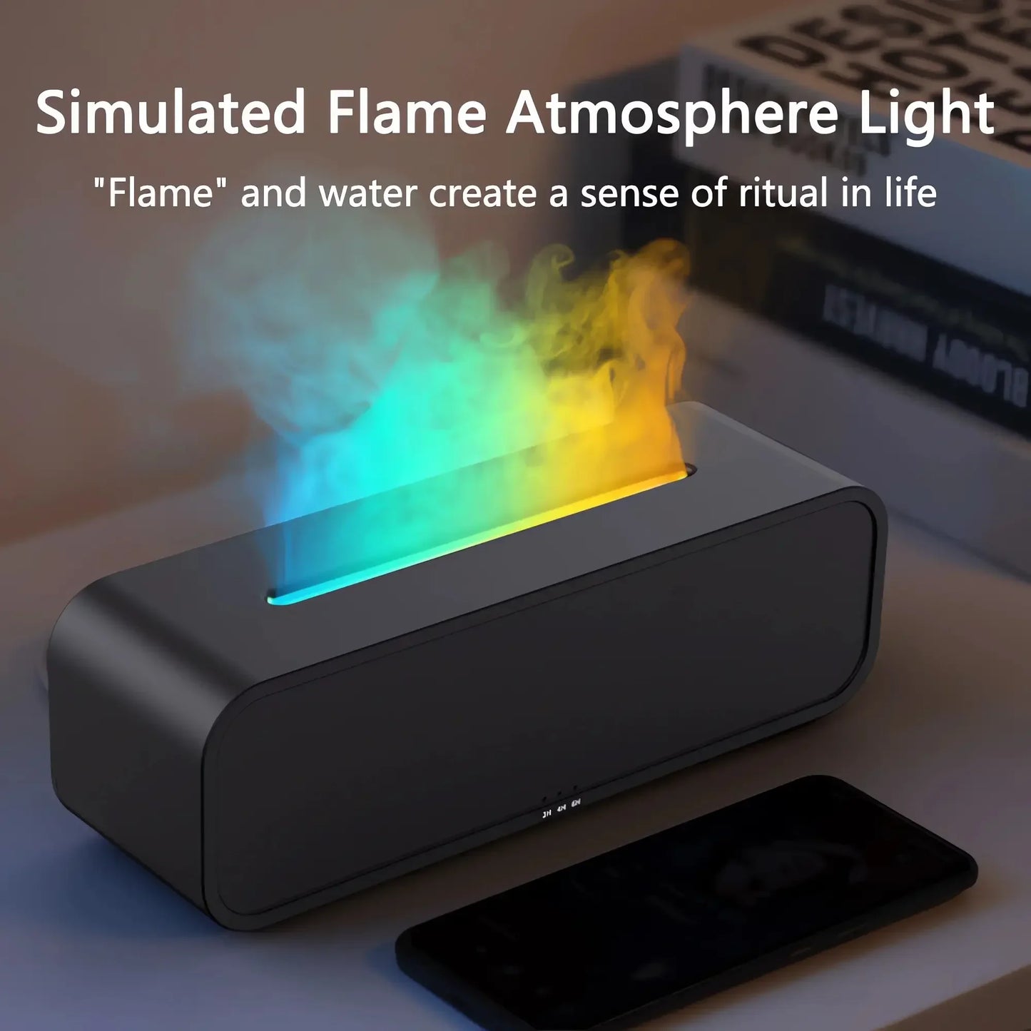 Dynamic Simulated Flame Aromatherapy - Music - Fragrance - Remote Control