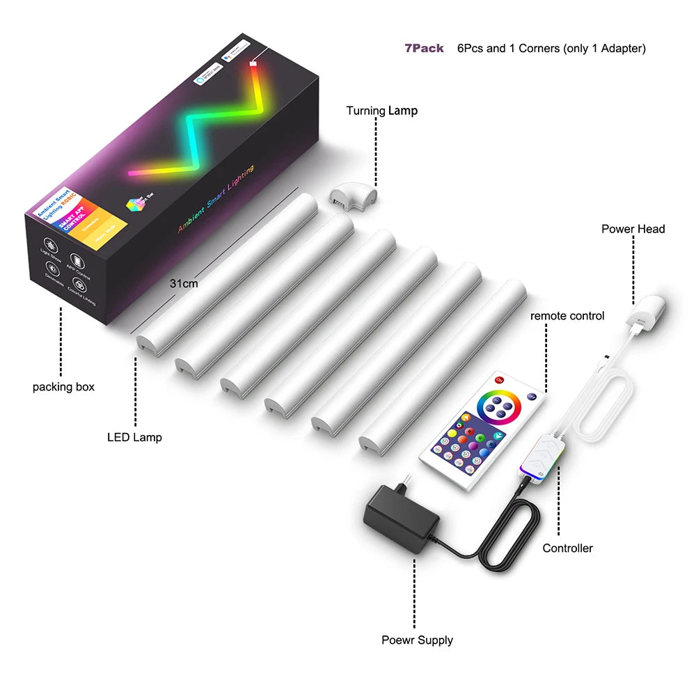 Smart Decorative RGB LED Lights - WiFi Remote Control