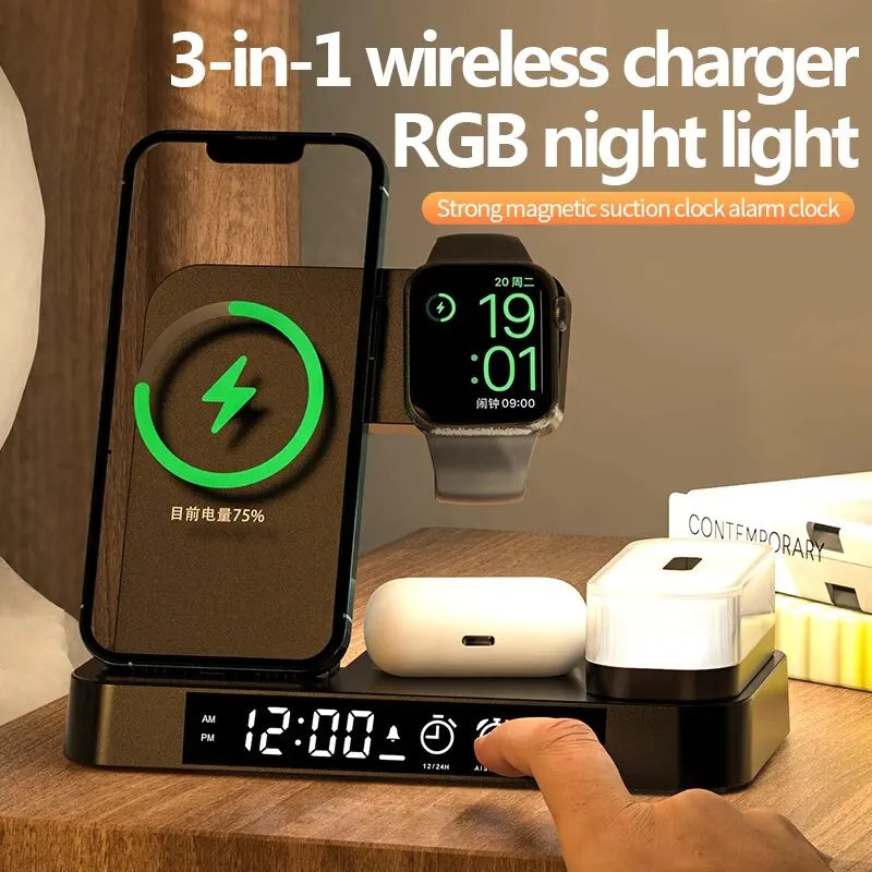 30W 3 In 1 Wireless Charger