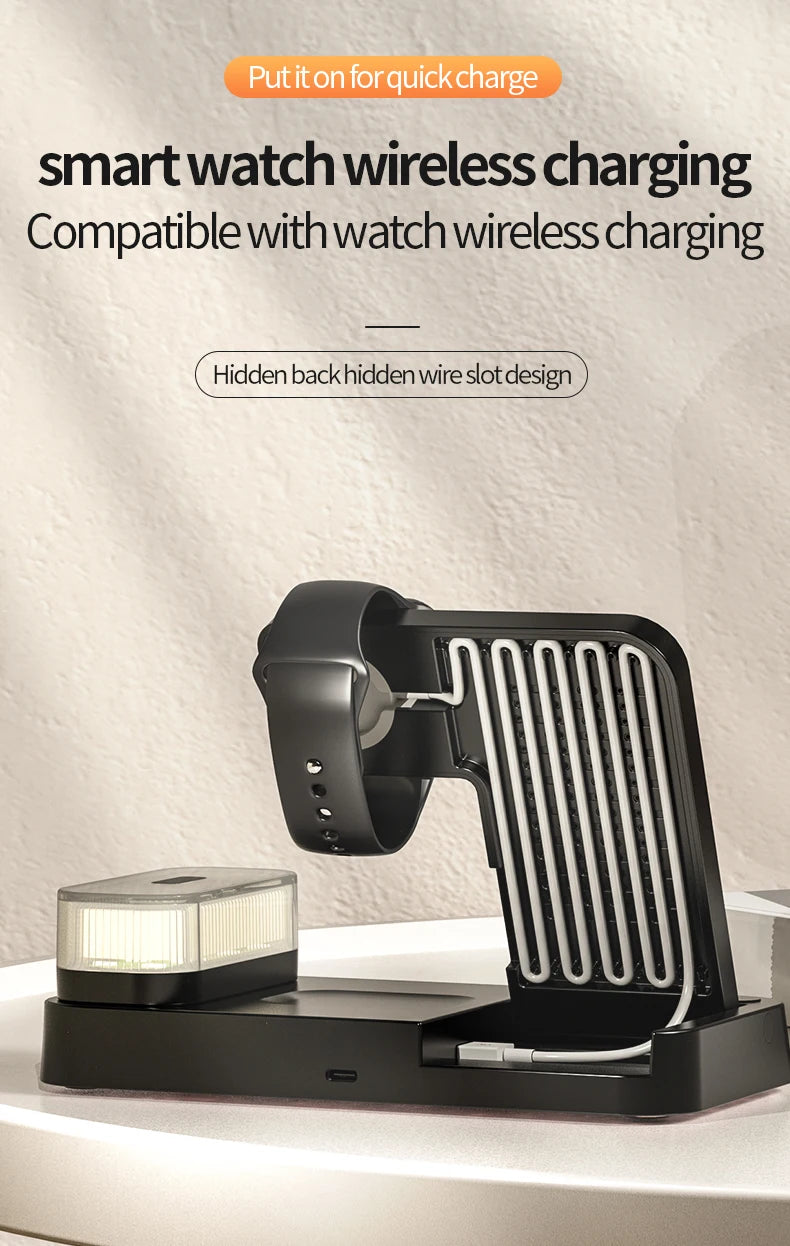 30W 3 In 1 Wireless Charger