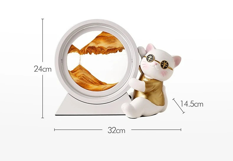 Cute Bear Flowing Sand Decoration Lights