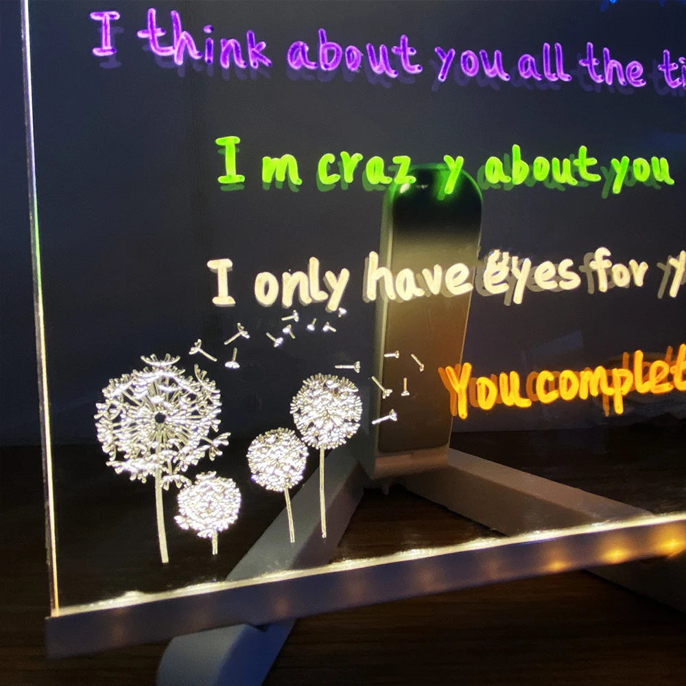 LED Message Note Board Decorative Light