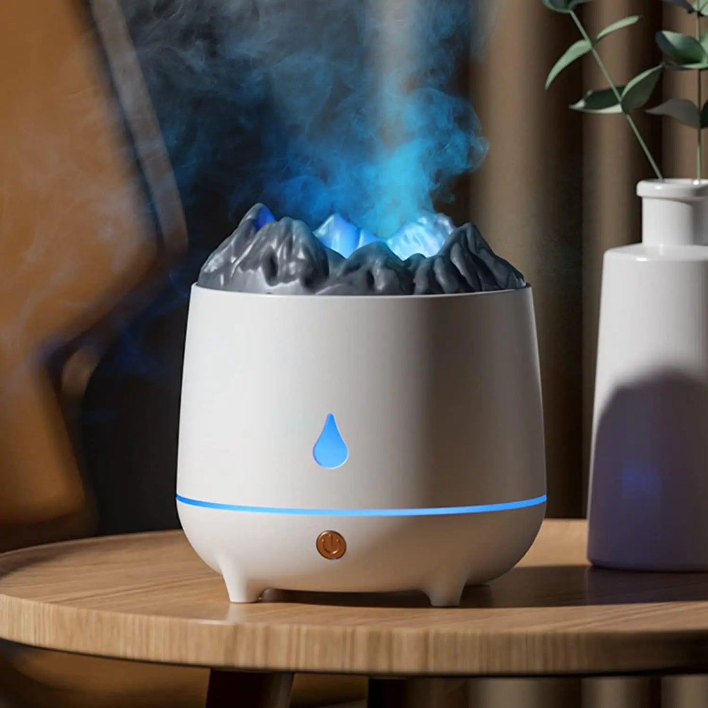 Aromatherapy Machine - Air Humidifier - USB Smart Volcano Flame Essential Oil Diffuser