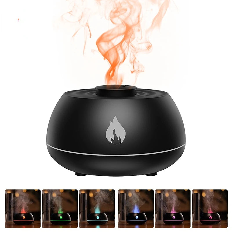 Flame Aroma Diffuser - Colorful Lamp