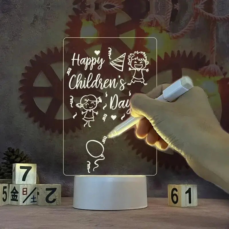 Transparent Luminous LED Erasable Write Message Board