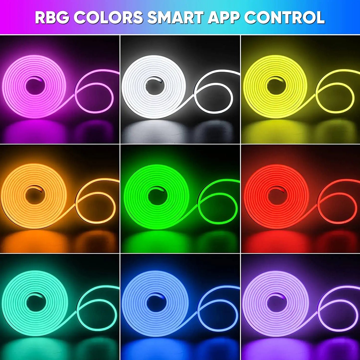 RGB Neon Decorative Led Lights strip, 108LEDS/M IP68