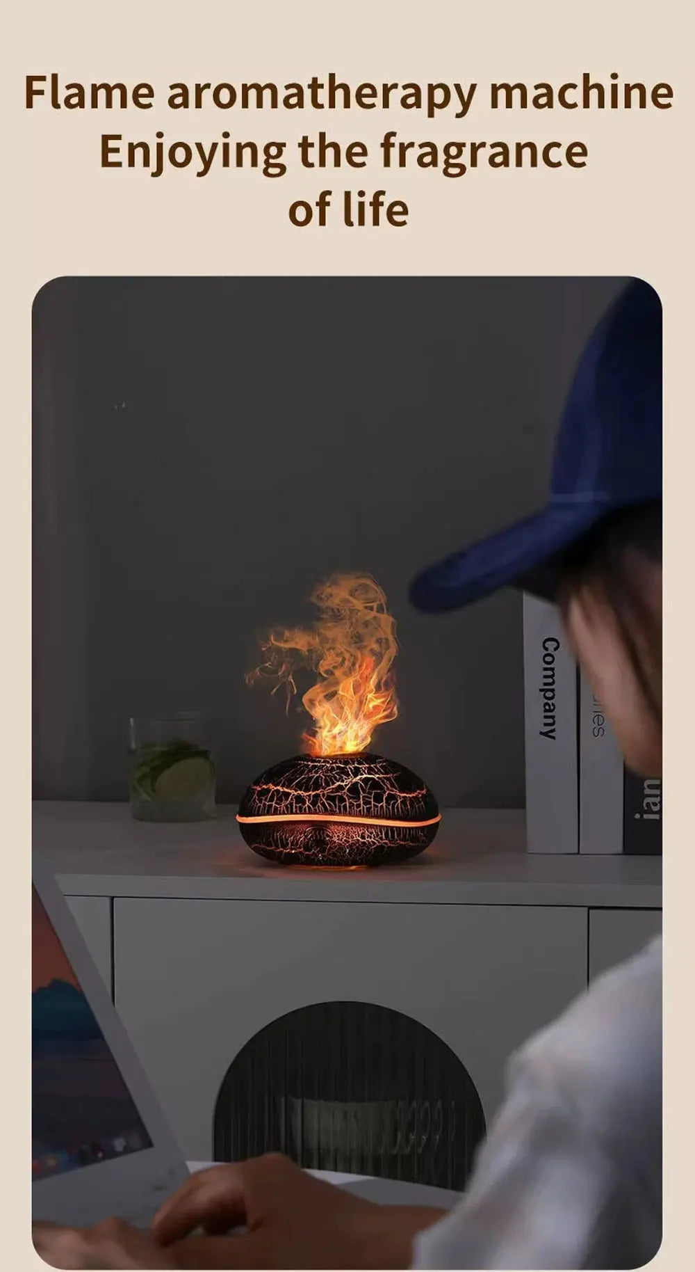 Colorful Simulation Flame Aromatherapy Machine
