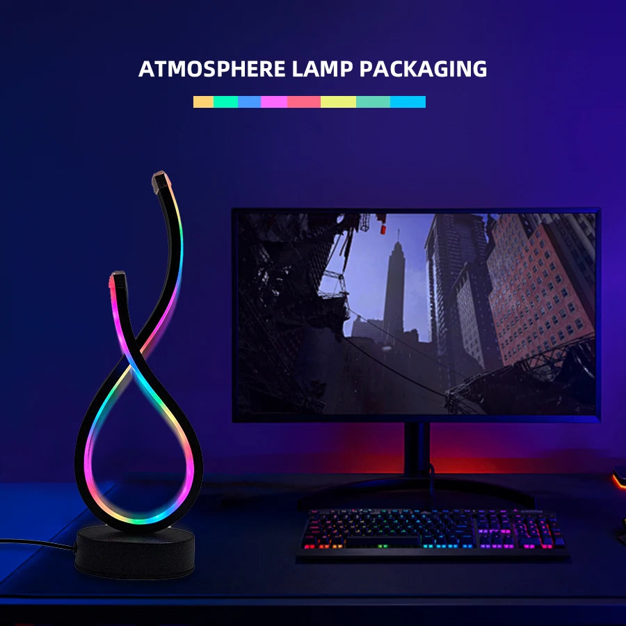 Modern LED Desk Lamp with USB Power
