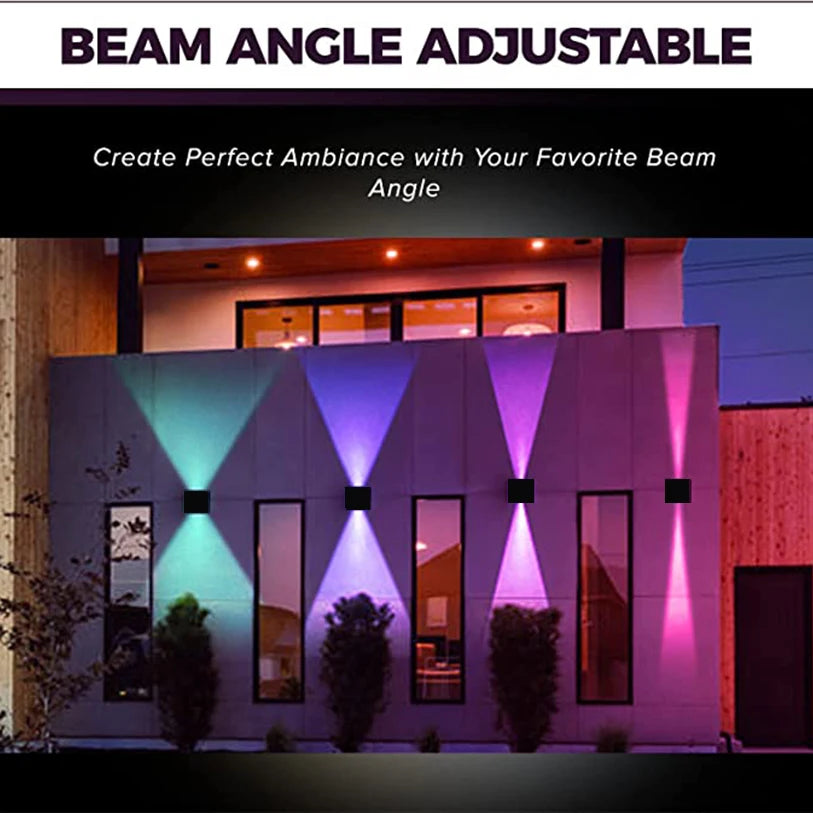RCBCW Smart Outdoor Wall Light - Dimmable - Smart Life APP - Alexa - Google