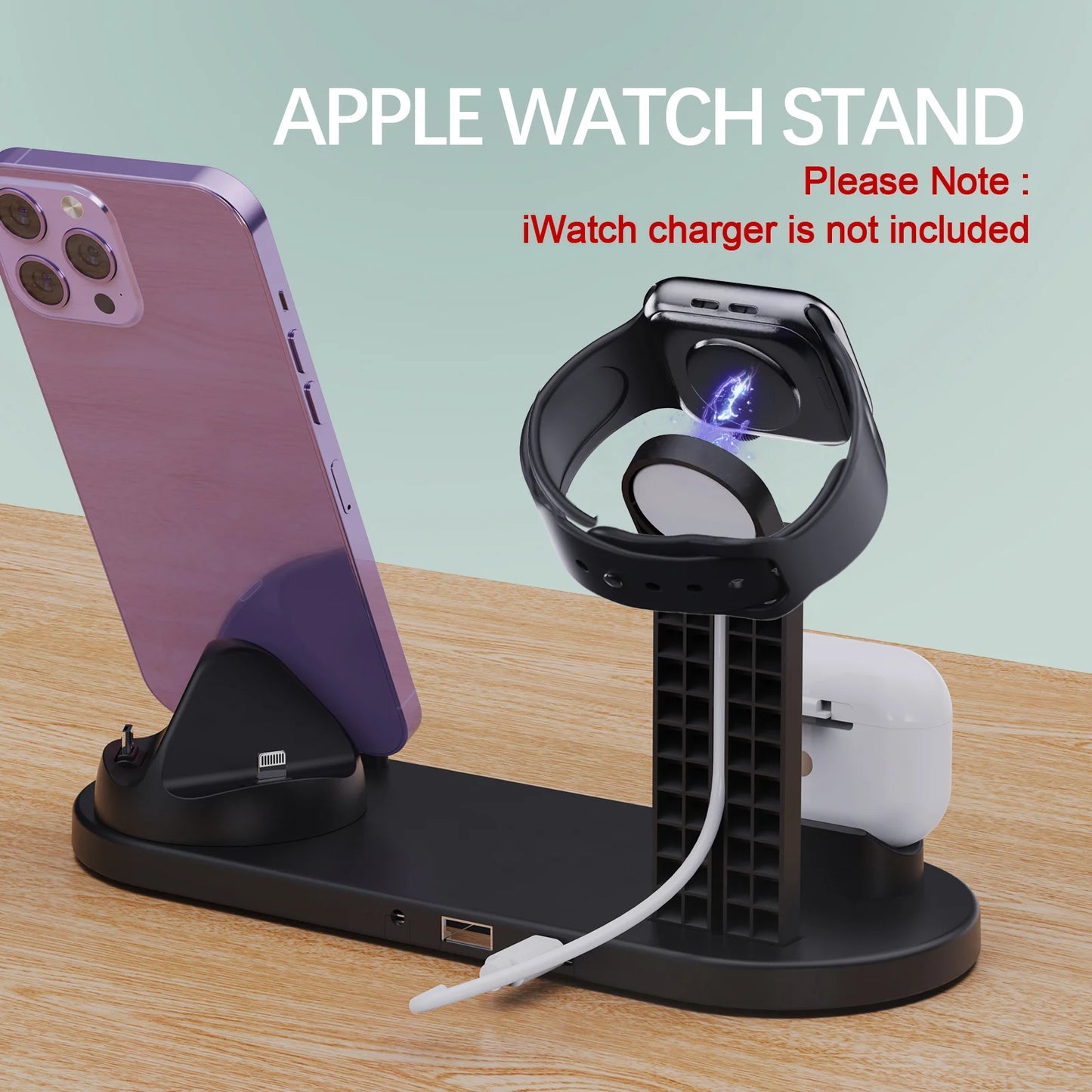 5 in 1 Universal Fast Charging Wireless Charger Stand Foldable Charging Station