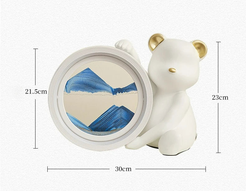 Cute Bear Flowing Sand Decoration Lights