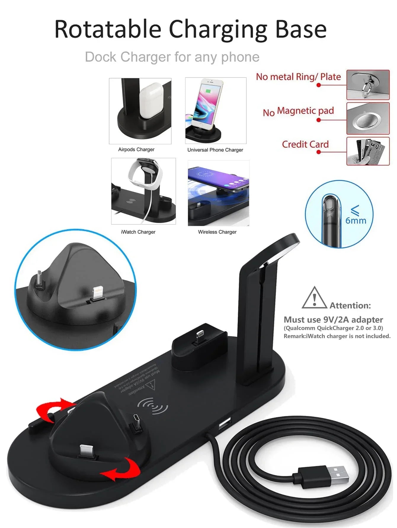 7 In 1 Wireless Charger For iPhone