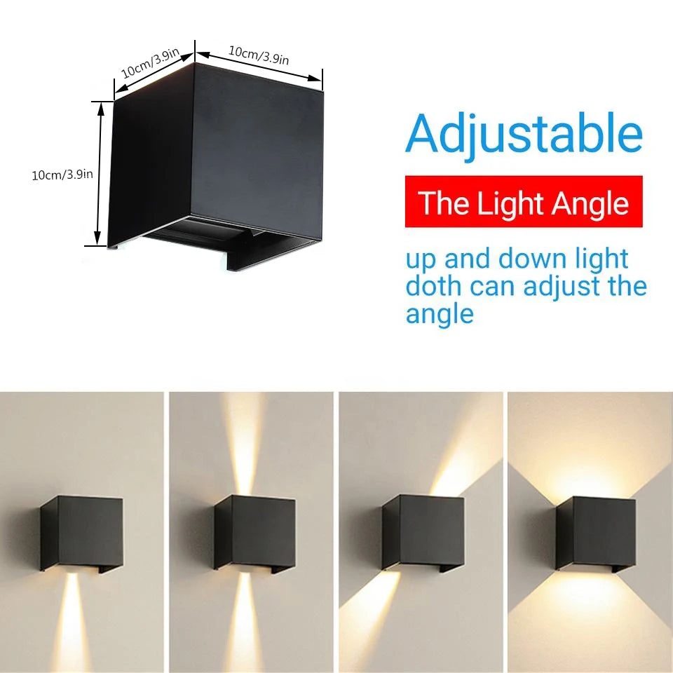 RCBCW Smart Outdoor Wall Light - Dimmable - Smart Life APP - Alexa - Google