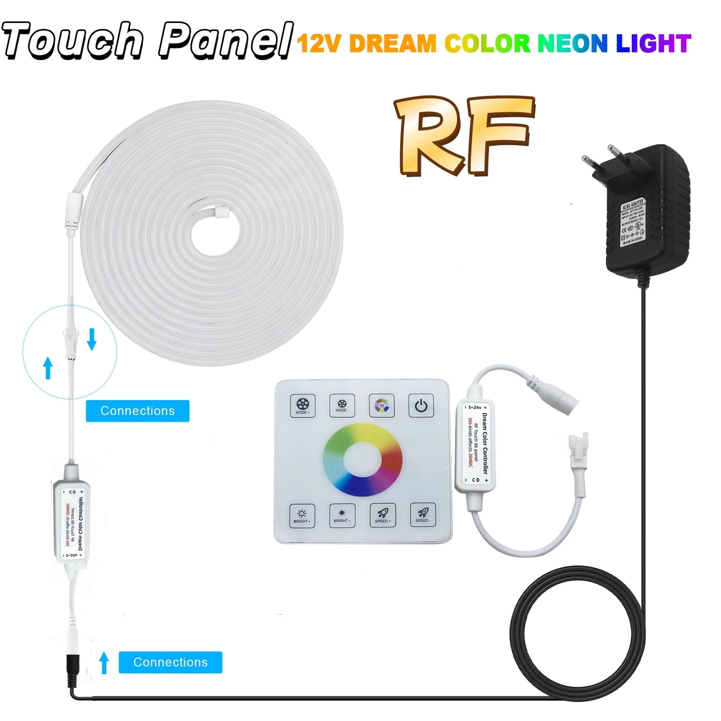 RGBIC Neon Decorative LED Lights Strip