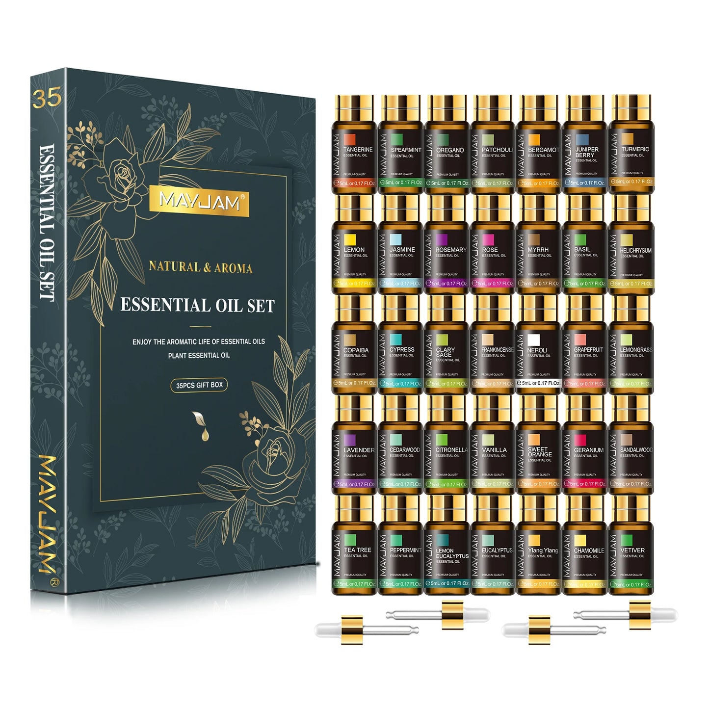 35pcs/set Essential Oils for Diffuser and Aromatherapy