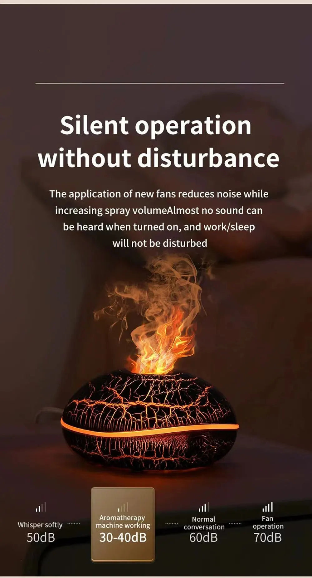 Colorful Simulation Flame Aromatherapy Machine