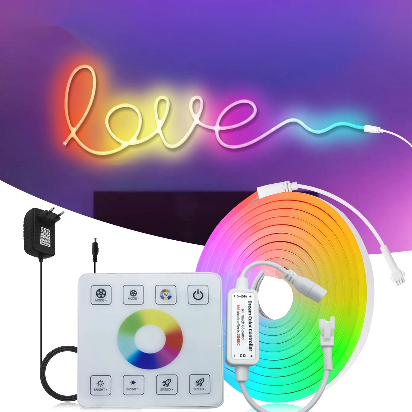 RGBIC Neon Decorative LED Lights Strip