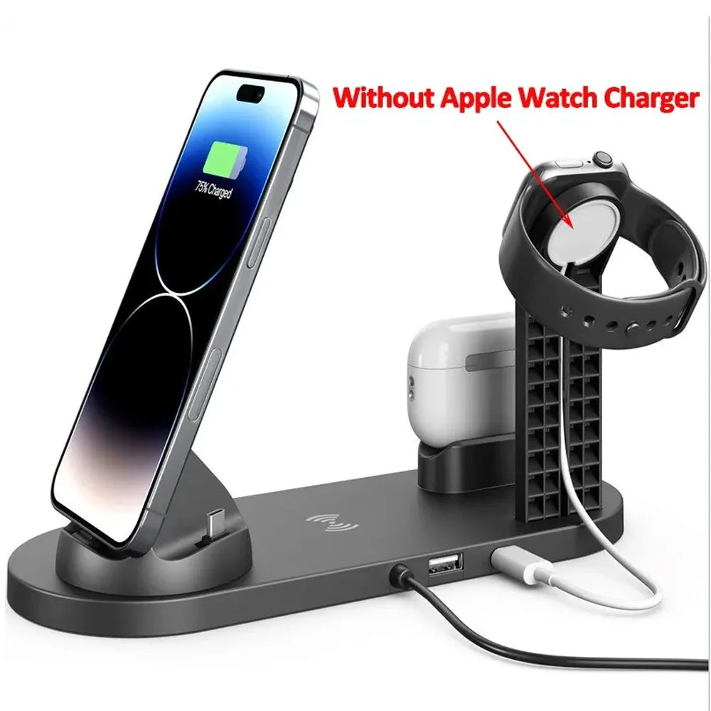 5 in 1 Universal Fast Charging Wireless Charger Stand Foldable Charging Station