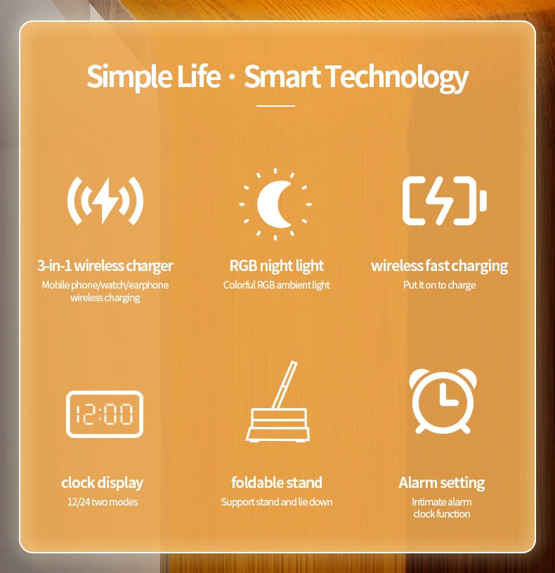 30W 3 In 1 Wireless Charger