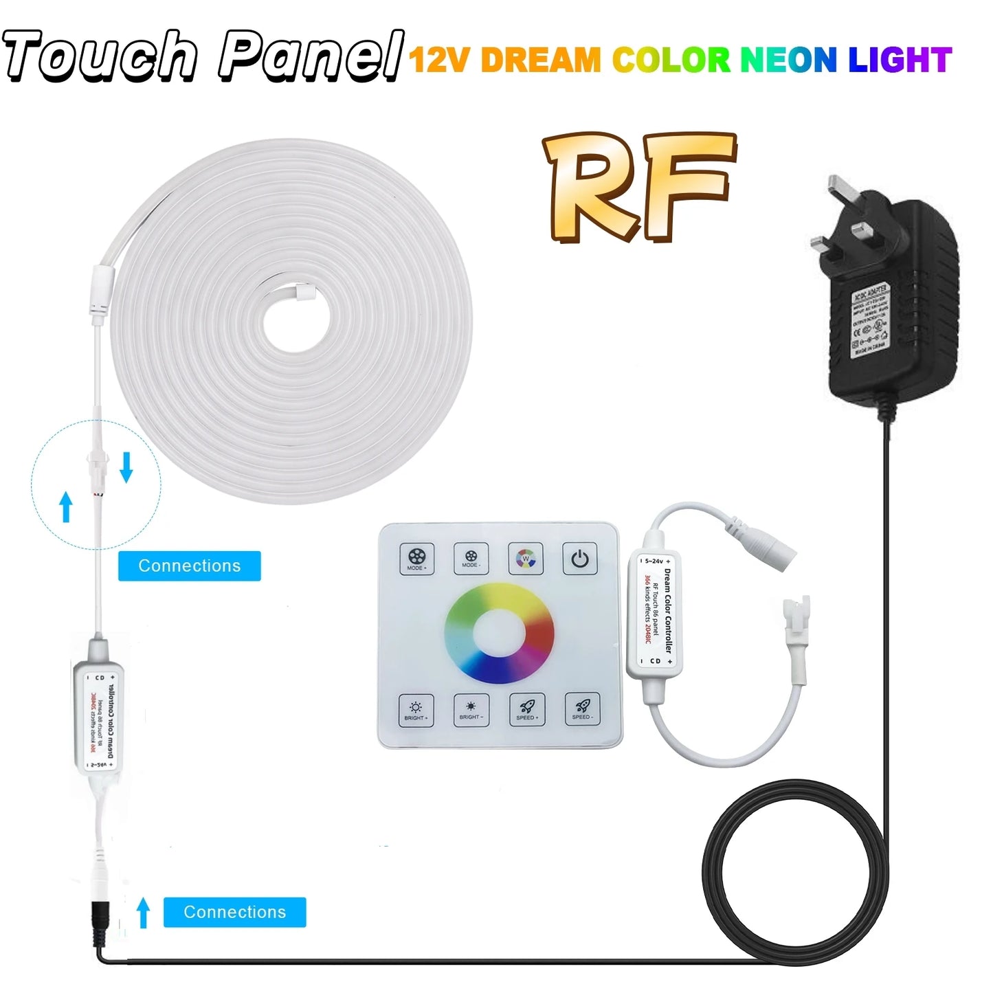 RGBIC Neon Decorative LED Lights Strip