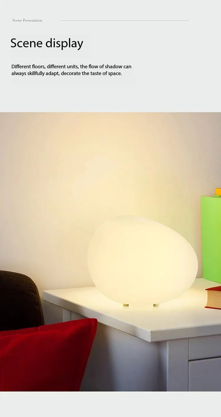 Cobblestone Night Light Modern Minimalist