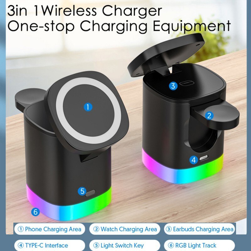 Wireless Charger || Multifunctional || Megantic