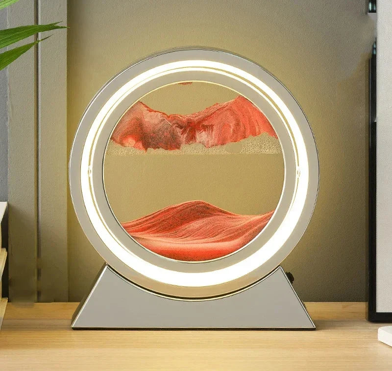 3D LED Creative Quicksand Art Lamp