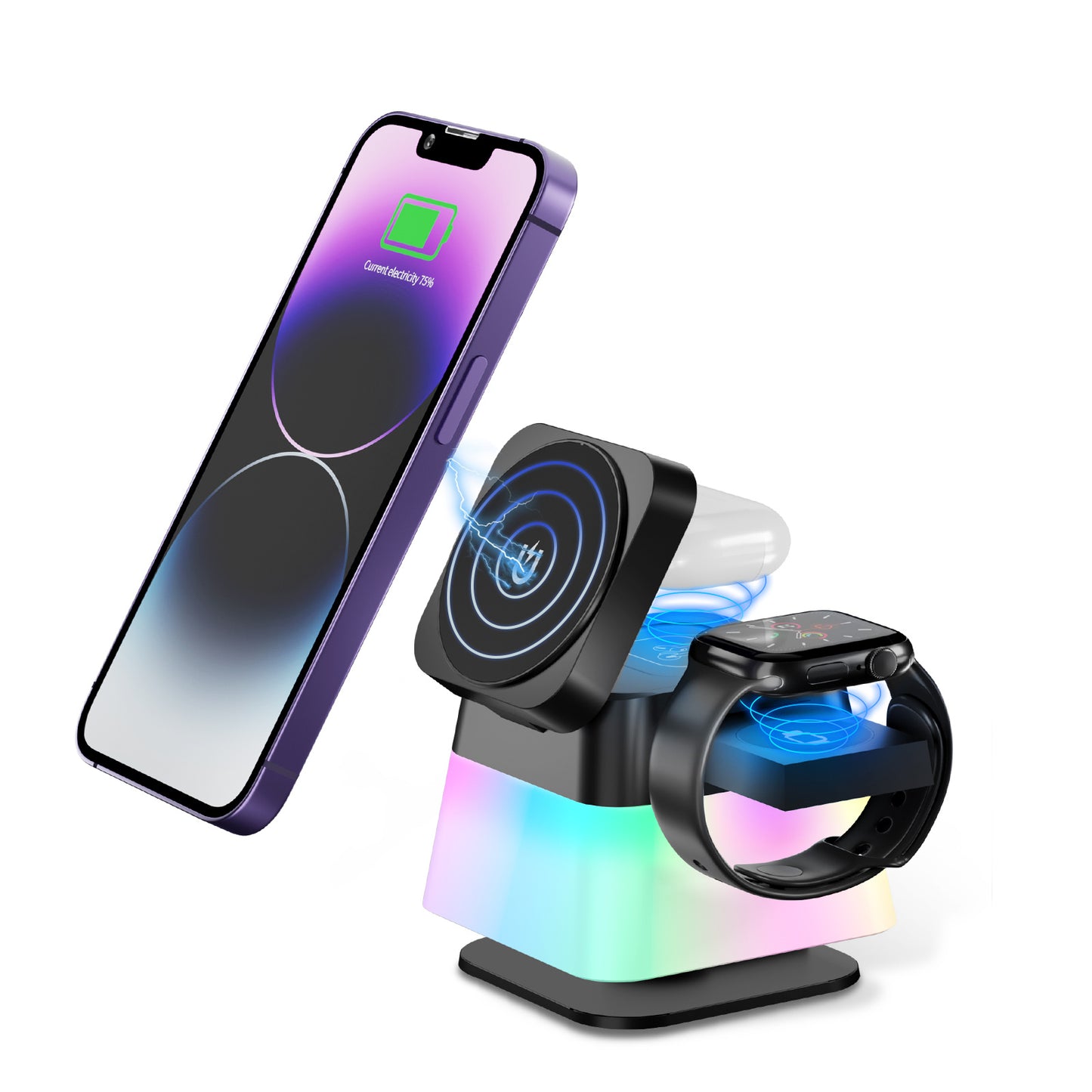 Wireless Charging || Rotatable Colourful