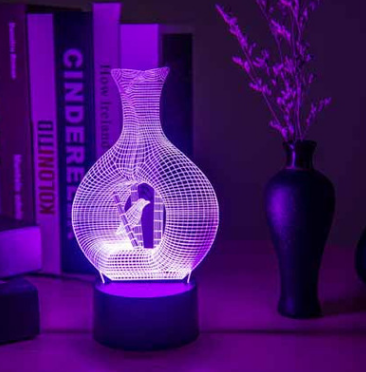 Night Light || Creative 3D Vase