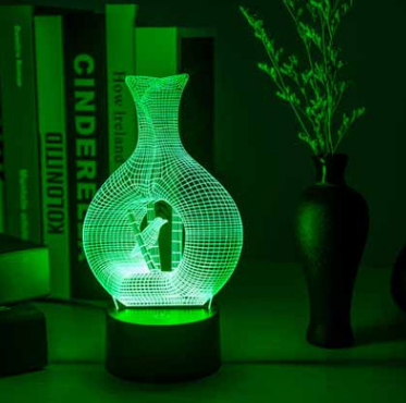 Night Light || Creative 3D Vase