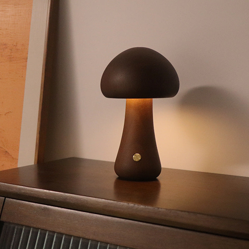 Night Light || Wooden Mushroom