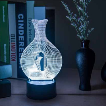 Night Light || Creative 3D Vase