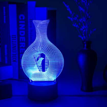 Night Light || Creative 3D Vase