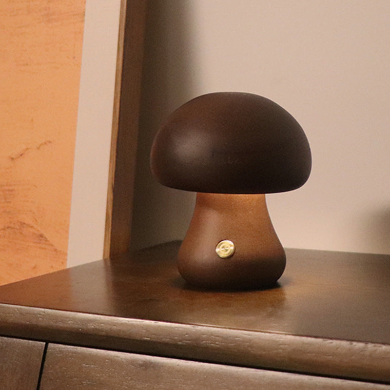 Night Light || Wooden Mushroom