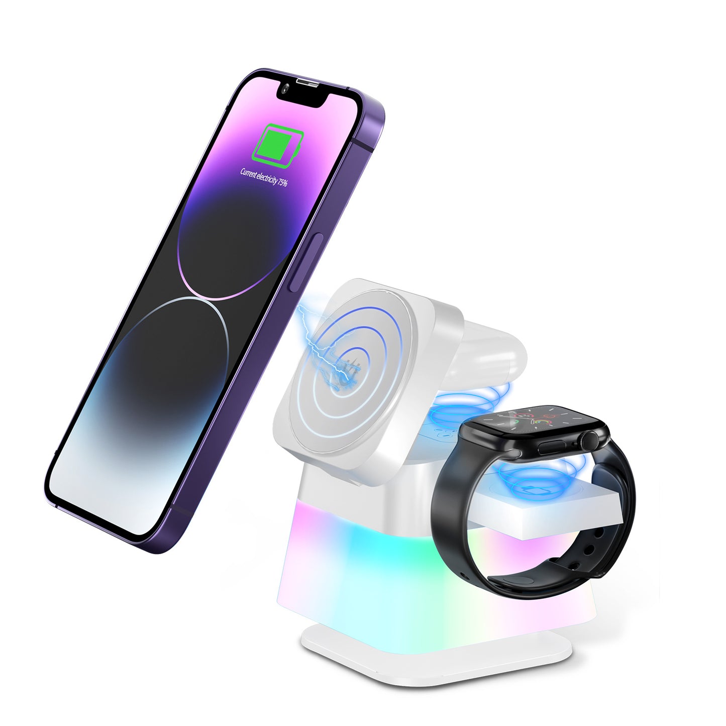 Wireless Charging || Rotatable Colourful