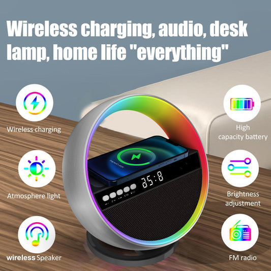 Night Light || Wireless Charger || Bluetooth Speaker || Multifunction G