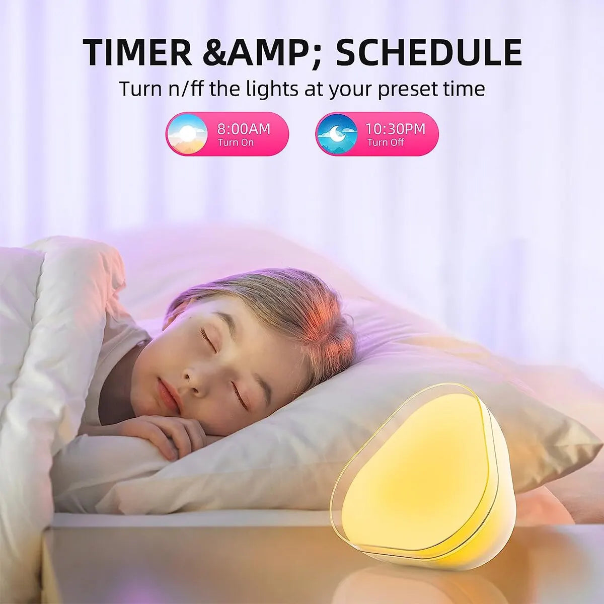 LED RGB Dimmable Night Light - Music Sync