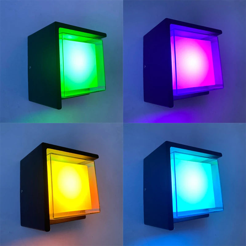 WIFI Outdoor LED Wall Lamp - Waterproof - APP - RGB Dimming